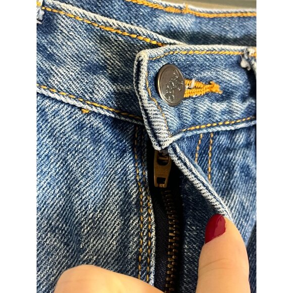 Vintage Disney Denim Shorts S Blue Minnie Mouse 80s Mom Jorts Retro Classic Chic - Picture 6 of 14